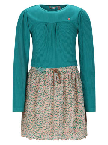 No-No Kleid "Morly" in Petrol/ Beige