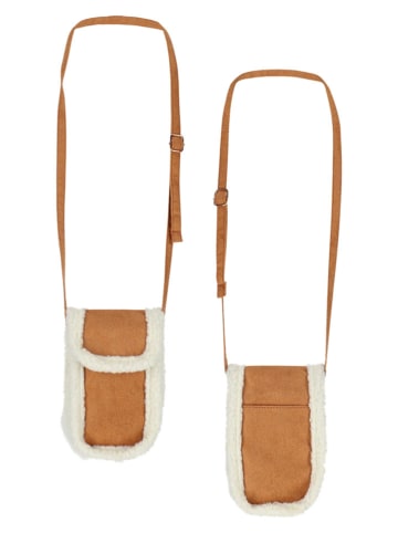 No-No Handytasche "Teddy" in Hellbraun - (B)9 x (H)20 x (T)5 cm