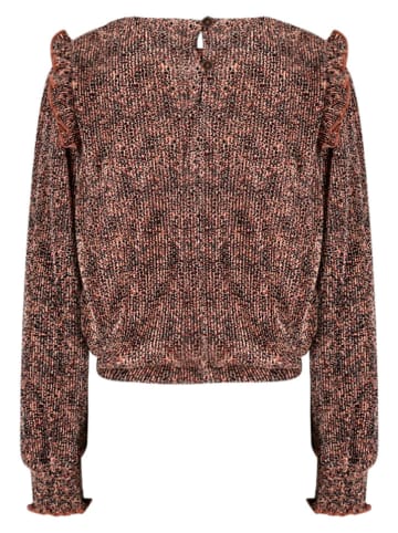 No-No Blouse "Tisja" bruin/zwart