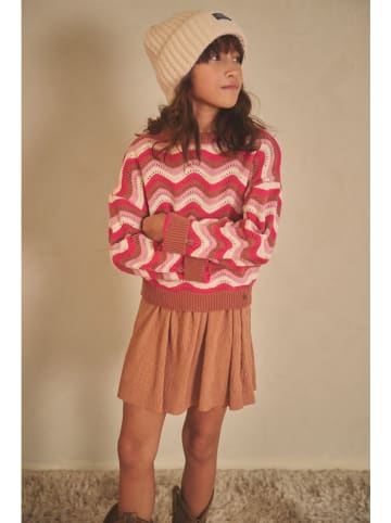 No-No Pullover "Kessy" in Pink/ Hellbraun