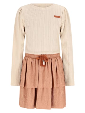 No-No Kleid "Moran" in Creme/ Apricot