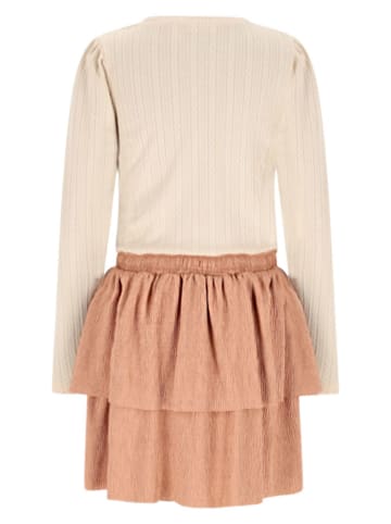 No-No Jurk "Moran" crème/abrikooskleurig