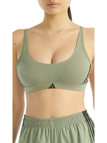 adidas Biustonosz sportowy w kolorze zielonym