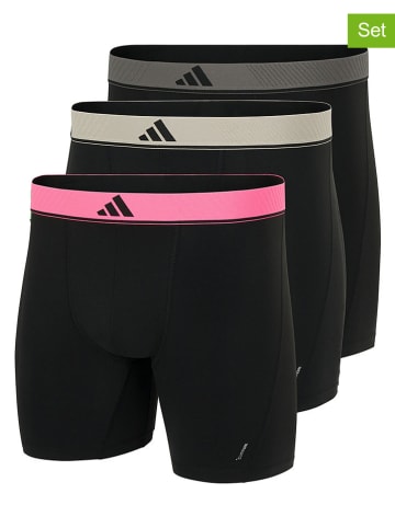 adidas 3-delige set: boxershorts zwart