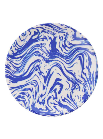 Hermia 6er-Set: Dessertteller in Weiß/ Blau - Ø 19,3 cm