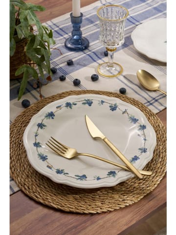 Hermia 24-delig combiservies wit/blauw