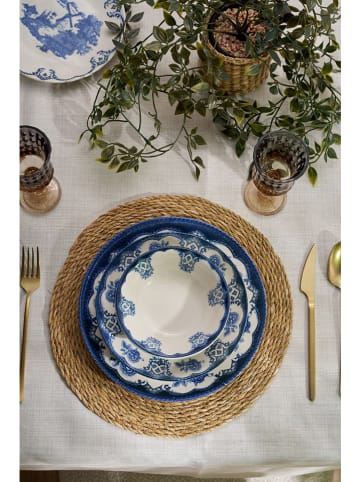 Hermia 24-delig combiservies wit/blauw