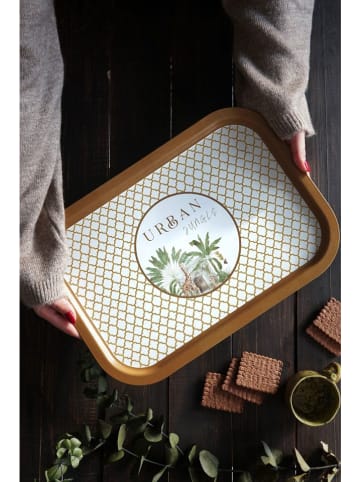 Hermia Taca w kolorze jasnobrązowo-złotym - 28,5 x 40 cm