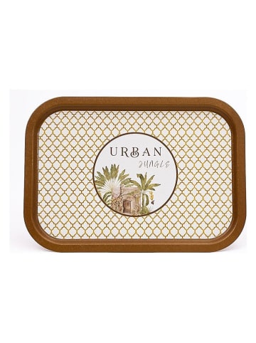 Hermia Dienblad lichtbruin/goudkleurig - (L)28,5 x (B)40 cm