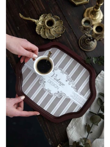 Hermia Taca w kolorze brązowo-beżowym - 27,8 x 33,2 cm