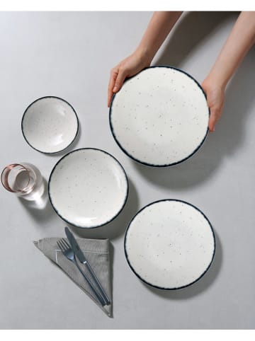 Hermia 24tlg. Kombiservice in Weiß/ Schwarz