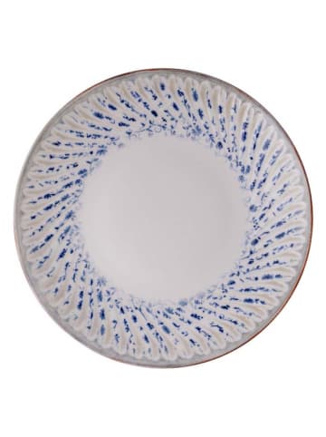 Hermia 24-delig combiservies beige/blauw