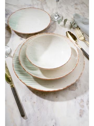 Hermia 24-częściowy zestaw w kolorze biało-zielonym