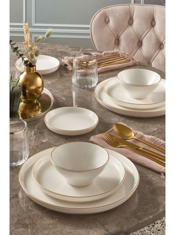 Hermia 16-delig combiservies crème