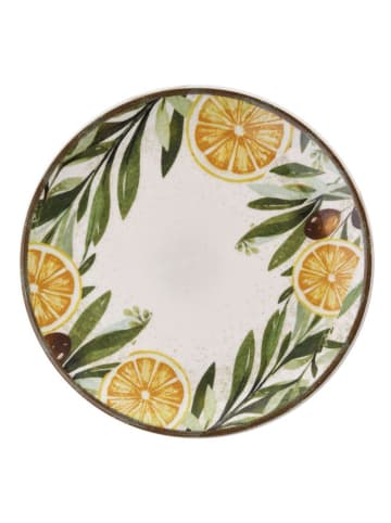 Hermia 6er-Set: Dessertteller in Weiß/ Gelb/ Grün - Ø 19,3 cm