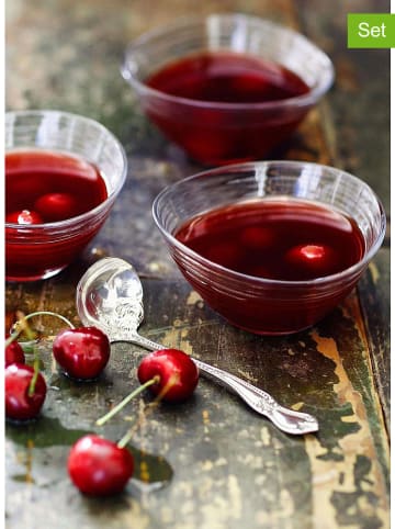 Hermia 6-delige set: kommen transparant - Ø 11,9 cm