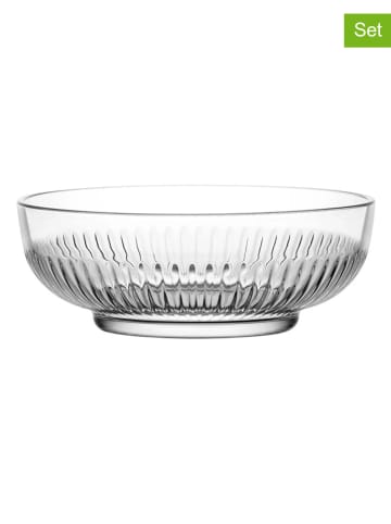 Hermia 2-delige set: saladeschalen transparant - 880 ml