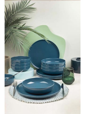 Hermia 12-delig combiservies blauw
