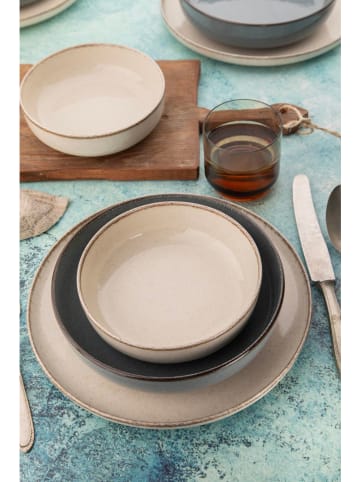 Hermia 16-delige combiservies beige/grijs