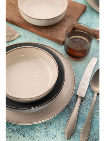 Hermia 16-delige combiservies beige/grijs