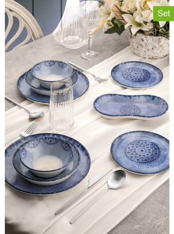 Hermia 27-delig combiservies blauw