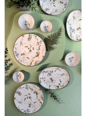 Hermia 14-częściowy zestaw śniadaniowy w kolorze biało-zielonym