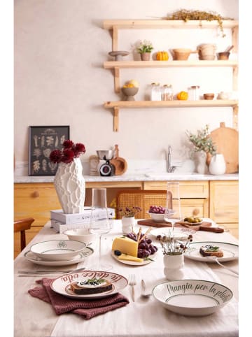 Hermia 24-delig combiservies wit/groen/rood