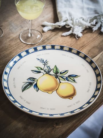 Hermia Onderbord blauw/geel - Ø 30 cm