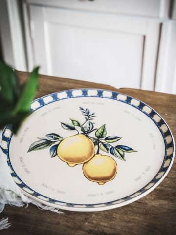 Hermia Onderbord blauw/geel - Ø 30 cm