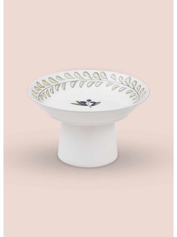 Hermia Etagère wit/groen - Ø 20 cm