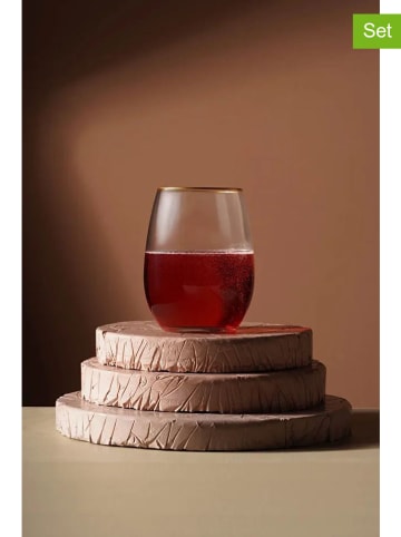 Hermia 6-delige set: glazen goudkleurig - 570 ml