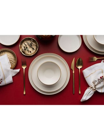 Hermia 16-częściowy zestaw w kolorze złoto-kremowym