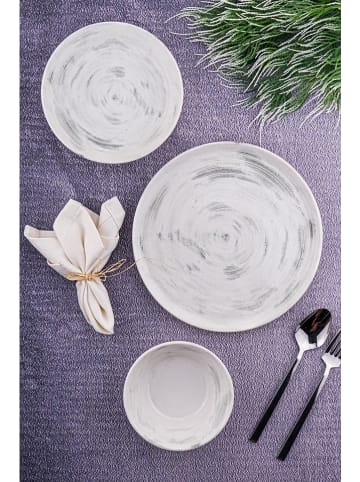 Hermia 12-delig combiservies wit/grijs