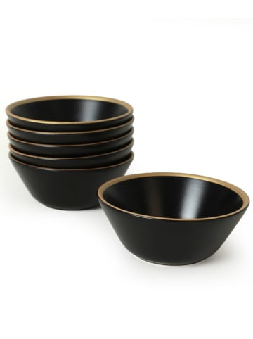 Hermia 6er-Set: Schalen in Schwarz - Ø 14 cm