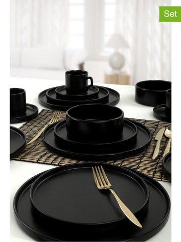 Hermia 16-delig combiservies zwart