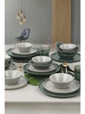 Hermia 24-delig combiservies wit/groen