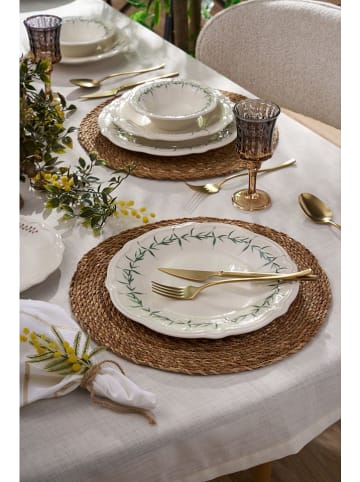 Hermia 24-delig combiservies wit/groen