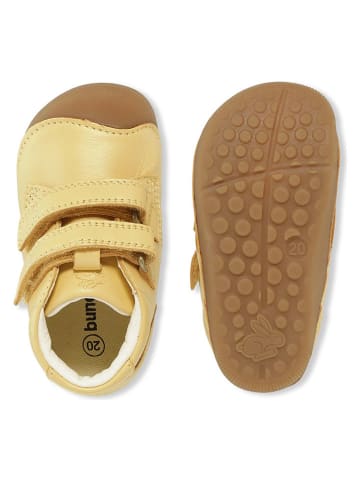 Bundgaard Skórzane buty "Petit" w kolorze żółtym do nauki chodzenia
