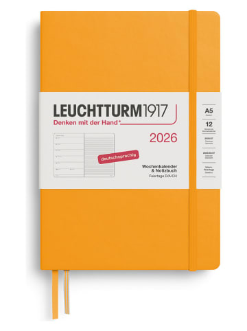 LEUCHTTURM1917 Wochenkalender 2026 in Orange - A5