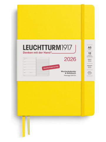 LEUCHTTURM1917 Wochenkalender 2026 in Gelb - A5