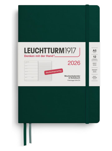 LEUCHTTURM1917 Wochenkalender 2026 in Grün - A5