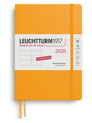 LEUCHTTURM1917 Wochenkalender 2026 in Orange - A5