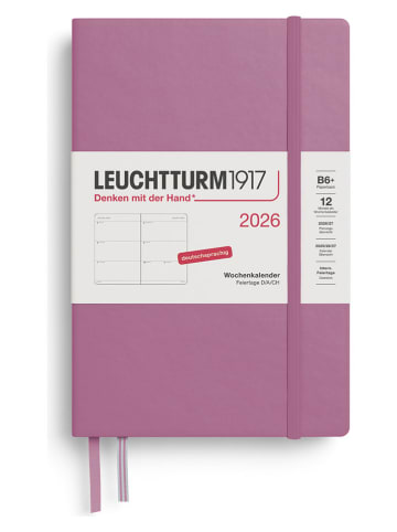 LEUCHTTURM1917 Wochenkalender 2026 in Rosa - B6+