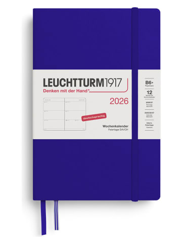 LEUCHTTURM1917 Wochenkalender 2026 in Blau - B6+