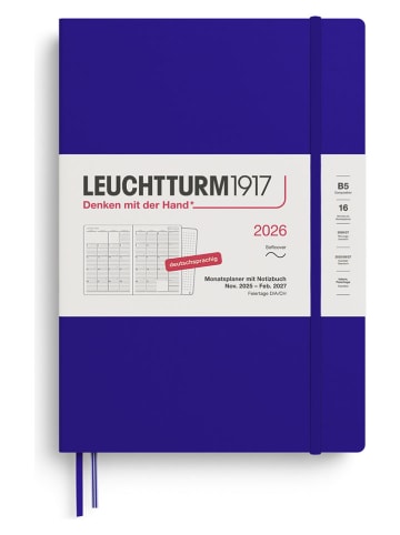 LEUCHTTURM1917 Monatsplaner 2026 in Blau - B5