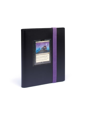 Leuchtturm Sammelkarten-Album ''Slim Small - Fantasy'' in Schwarz/ Lila - (L)21 x (B)18 cm