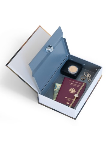 Leuchtturm Buchtresor ''Toscana'' in Bunt - (B)24 x (H)5,5 x (T)15,5 cm