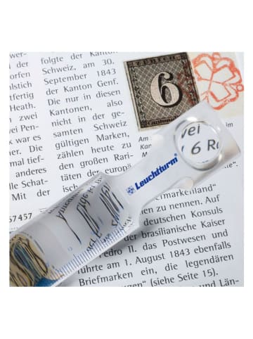Leuchtturm Leselineal "Line" in Transparent - (L)15 cm