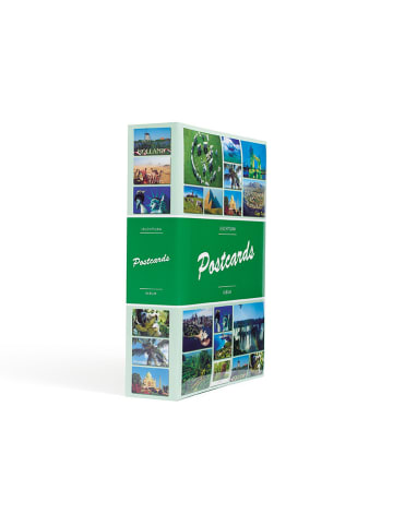 Leuchtturm Postkartenalbum in Grün/ Bunt - (L)23,5 x (B)19,2 cm