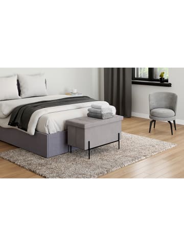 IDOMYA Essentials Aufbewahrungsbank "Loan" in Grau - (B)76 x (H)45 x (T)37 cm